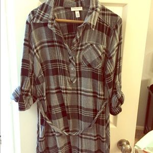 Plaid Maternity Shirt